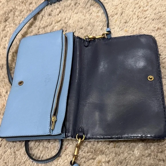 Coach denim Hayden Blue Floral Crossbody Bag with tea floral appliqué - Picture 4 of 7